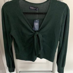 A&F long sleeve crop top